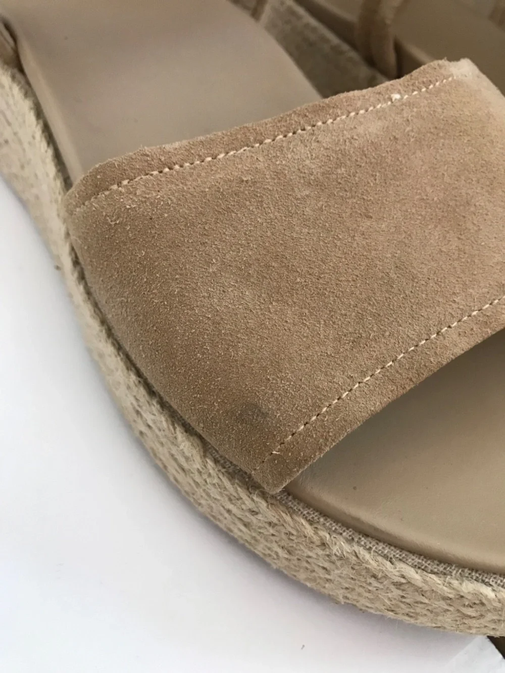 ABEO Espadrille Platform Suede Sandal Wedge Devyn Tan Women’s Size 11